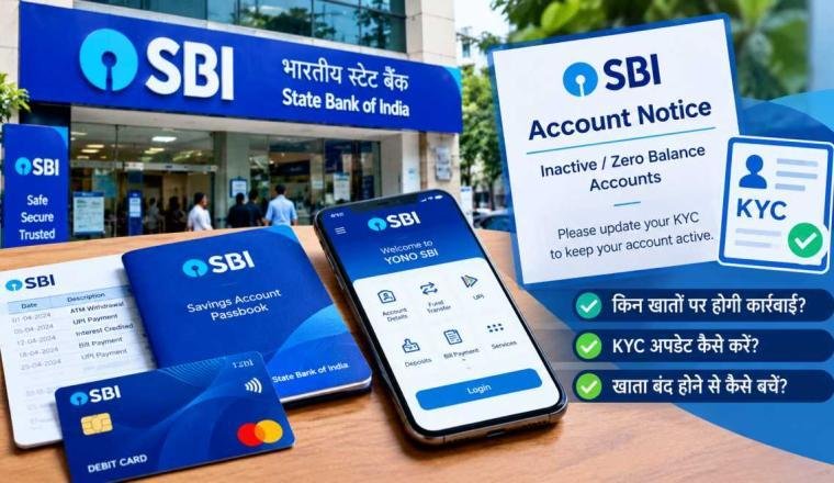SBI Bank Account News: एक साल से निष्क्रिय और जीरो बैलेंस वाले खातों पर क्या कार्रवाई होगी?